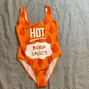 Forever 21 x Taco Bell Hot Born Spicy Bodysuit/Swimsuit